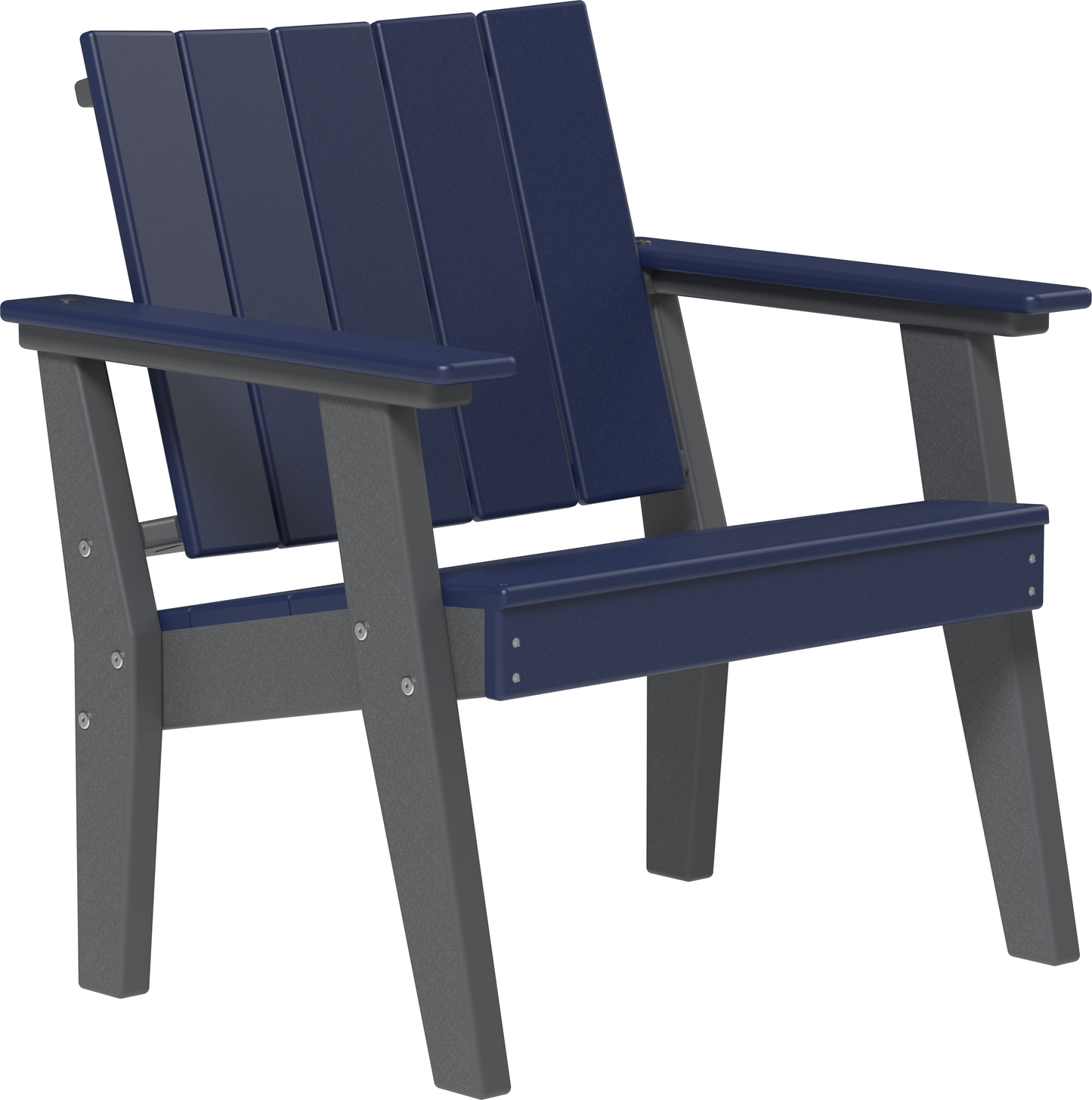 LuxCraft Recycled Plastic Urban Chat Deck Chair - LEAD TIME TO SHIP 7 BUSINESS DAYS OR LESS