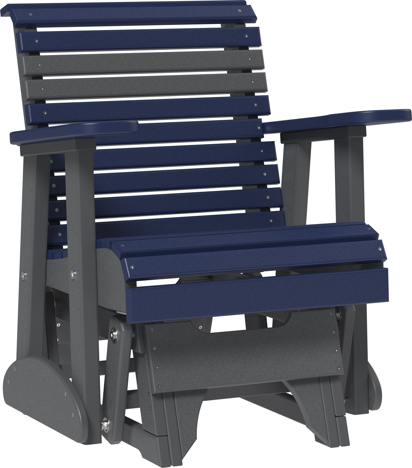 LuxCraft Rollback Recycled Plastic 2ft Plain Glider Chair - LEAD TIME TO SHIP 7 BUSINESS DAYS OR LESS