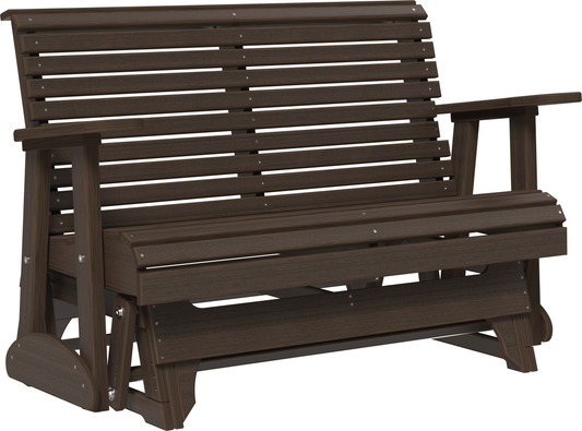 LuxCraft Rollback Recycled Plastic 4ft. Plain Patio Glider - LEAD TIME TO SHIP 7 BUSINESS DAYS OR LESS