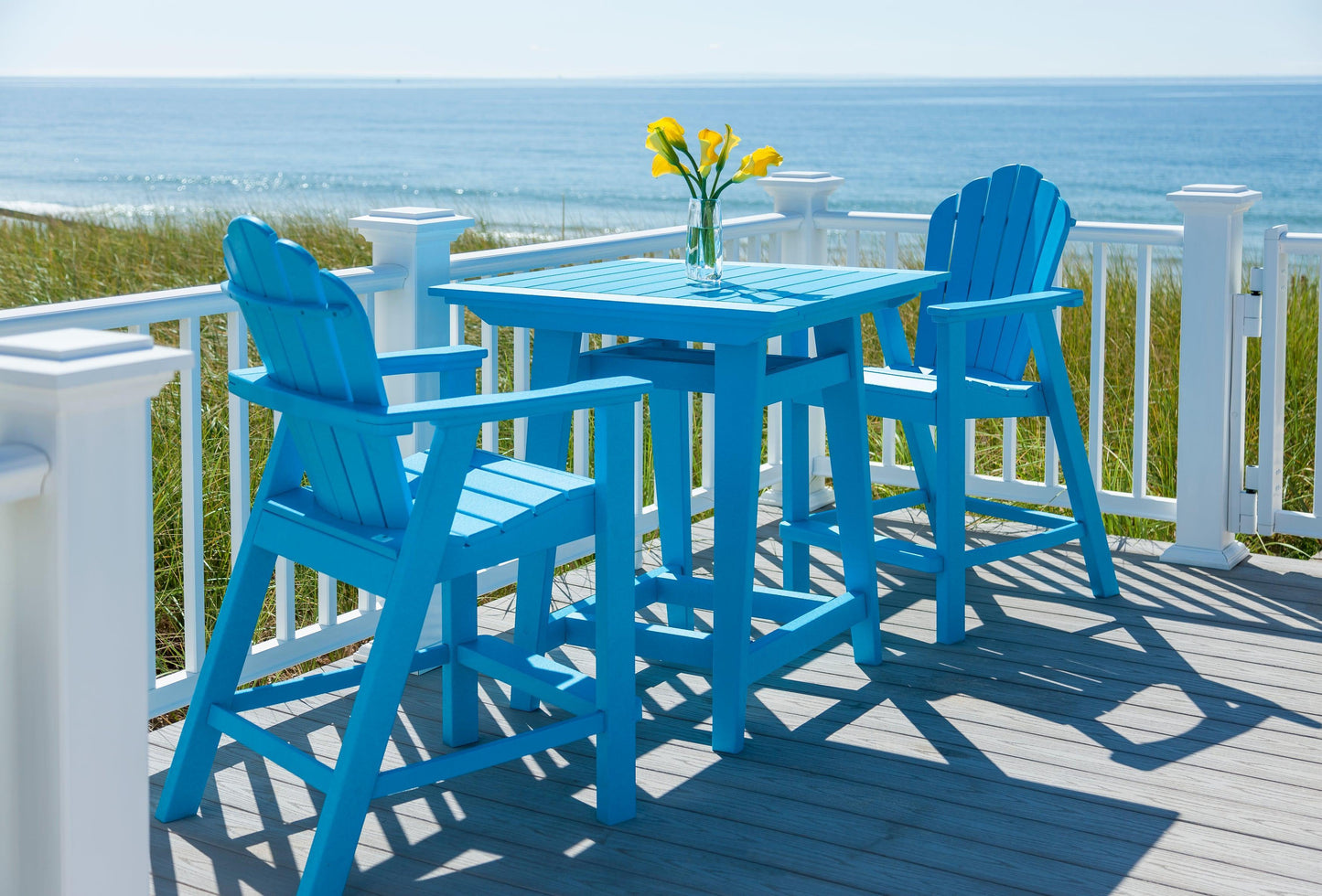 Seaside Casual Recycled Plastic MAD Balcony Table 33" x 33" - LEAD TIME TO SHIP 2 TO 4 WEEKS