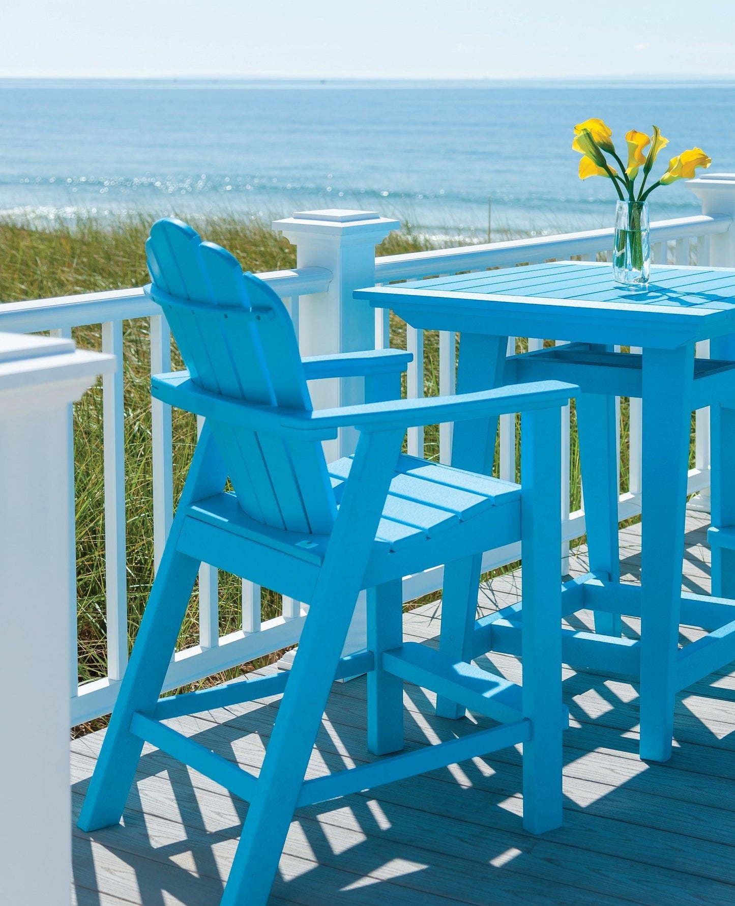 Seaside Casual Recycled Plastic Adirondack Classic Balcony Chair (COUNTER HEIGHT) - LEAD TIME TO SHIP 4 TO 6 WEEKS