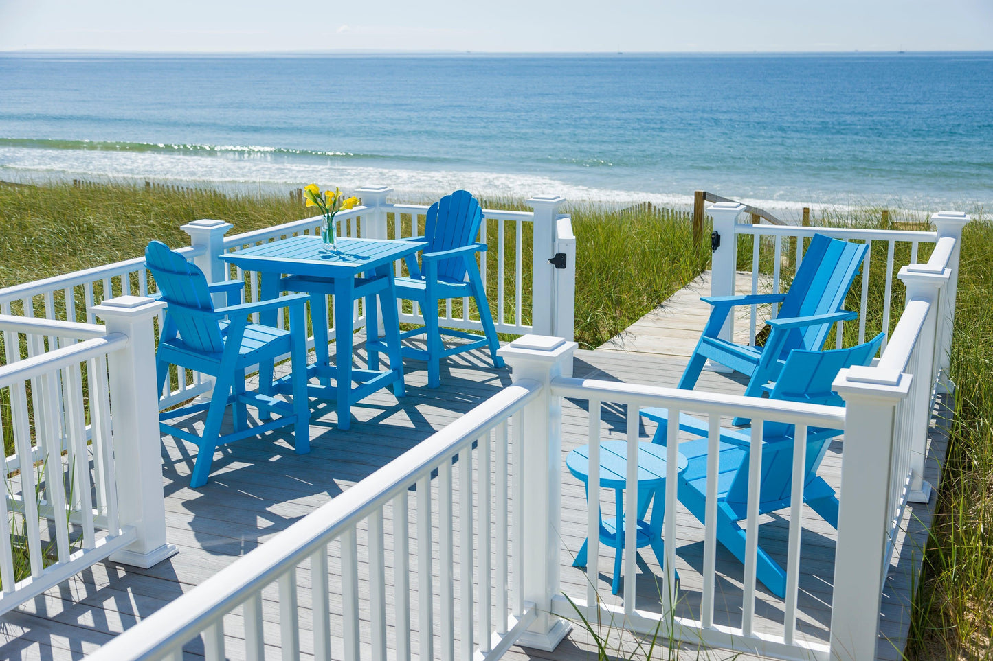 Seaside Casual Recycled Plastic MAD Side Table - LEAD TIME TO SHIP 2 TO 4 WEEKS