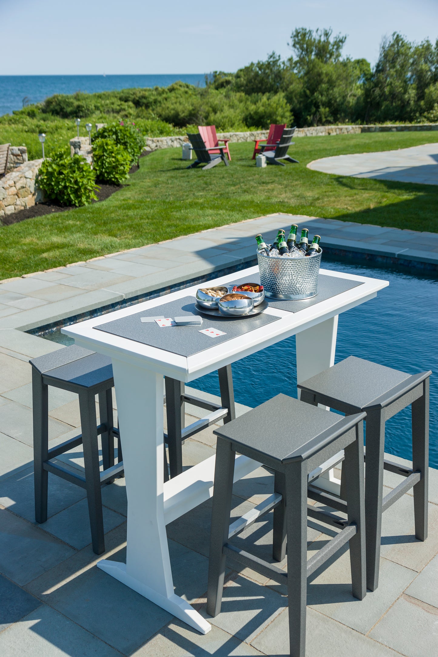 Seaside Casual Recycled Plastic SYM Bar Stool - LEAD TIME TO SHIP 4 TO 6 WEEKS