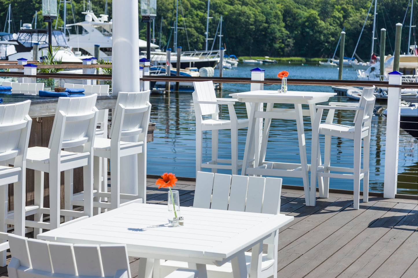 Seaside Casual Recycled Plastic MAD Bar Side Chair (BAR HEIGHT) - LEAD TIME TO SHIP 2 TO 4 WEEKS