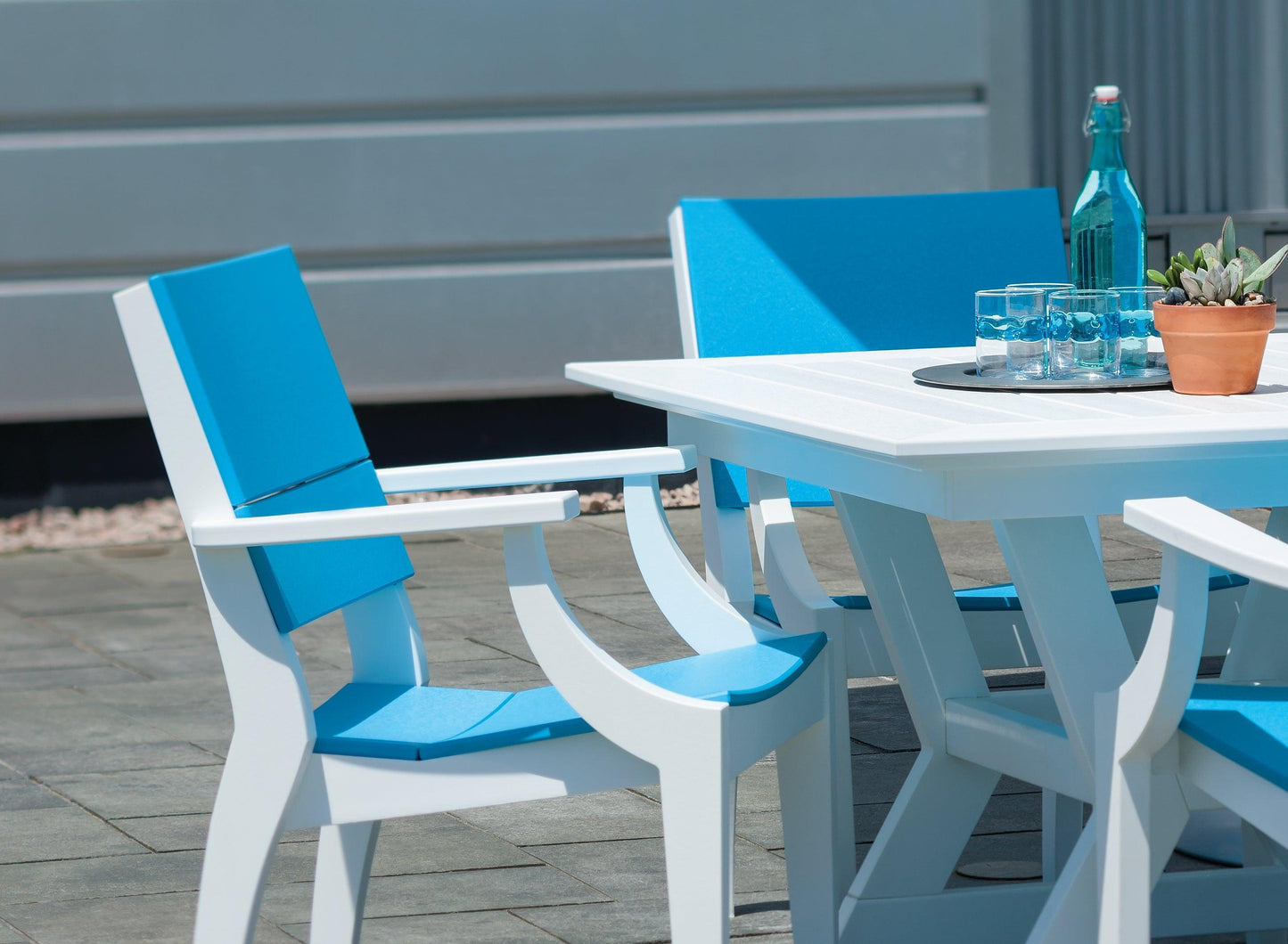 Seaside Casual Recycled Plastic SYM Arm Chair - LEAD TIME TO SHIP 4 TO 6 WEEKS