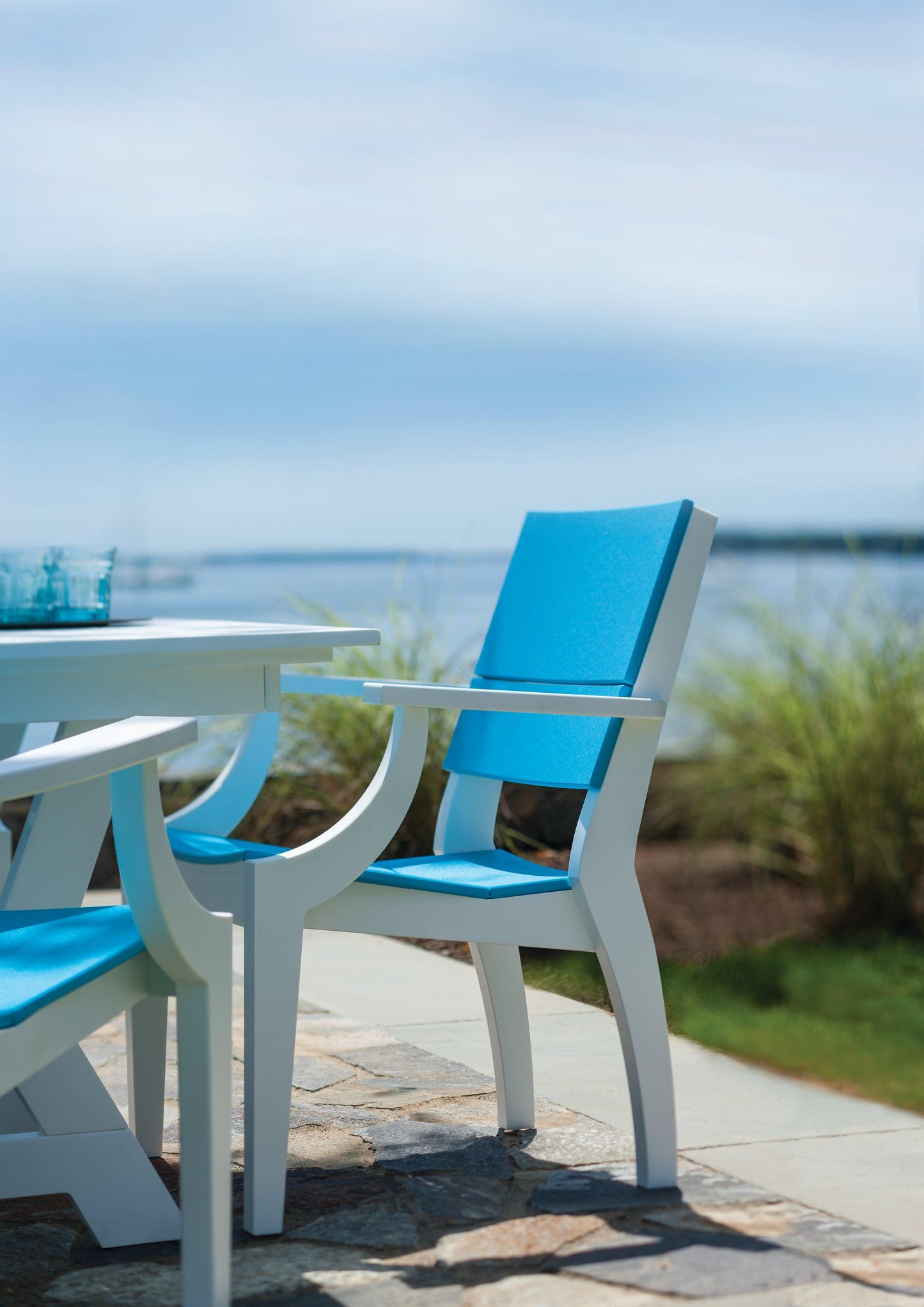 Seaside Casual Recycled Plastic SYM Arm Chair - LEAD TIME TO SHIP 4 TO 6 WEEKS