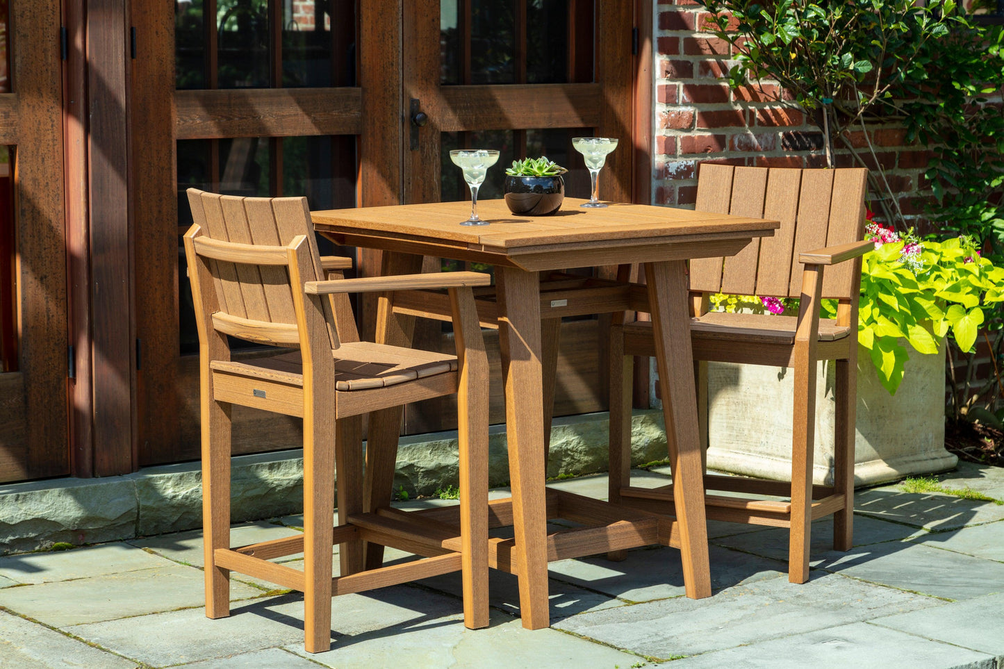 Seaside Casual Recycled Plastic MAD Balcony Table 33" x 33" - LEAD TIME TO SHIP 2 TO 4 WEEKS