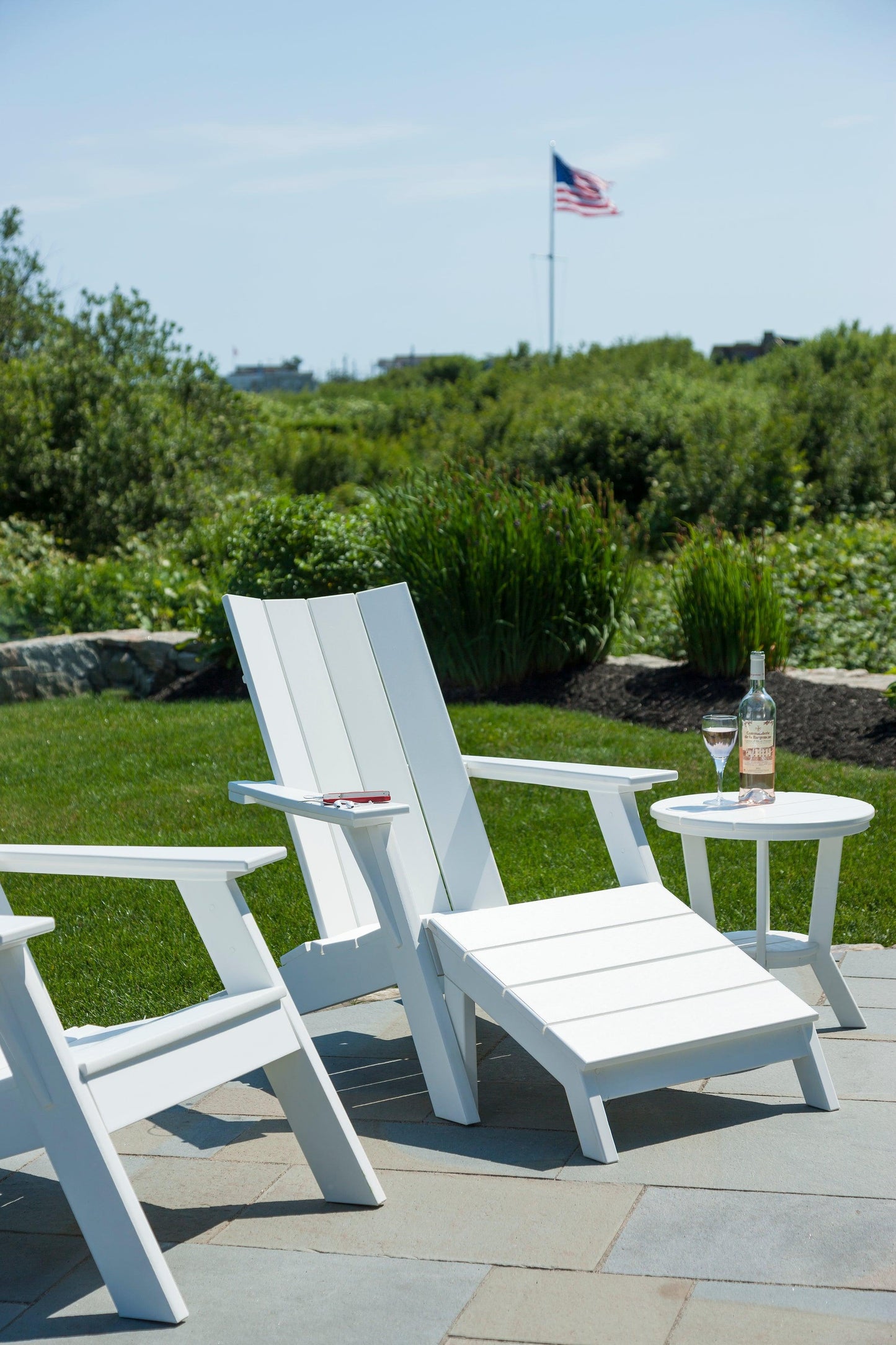Seaside Casual Recycled Plastic MAD Foot Stool - LEAD TIME TO SHIP 2 TO 4 WEEKS