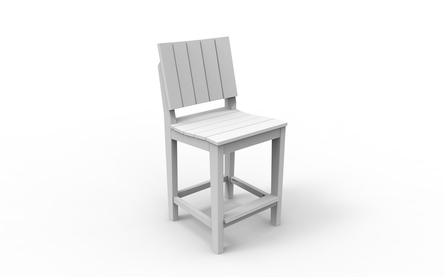 Seaside Casual Recycled Plastic MAD Balcony Side Chair (BAR HEIGHT) - LEAD TIME TO SHIP 2 TO 4 WEEKS