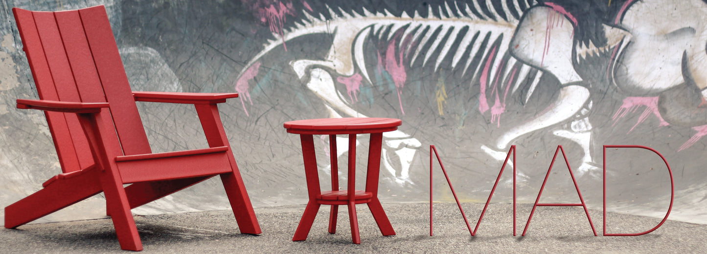 Seaside Casual Recycled Plastic MAD Adirondack - LEAD TIME TO SHIP 2 TO 4 WEEKS