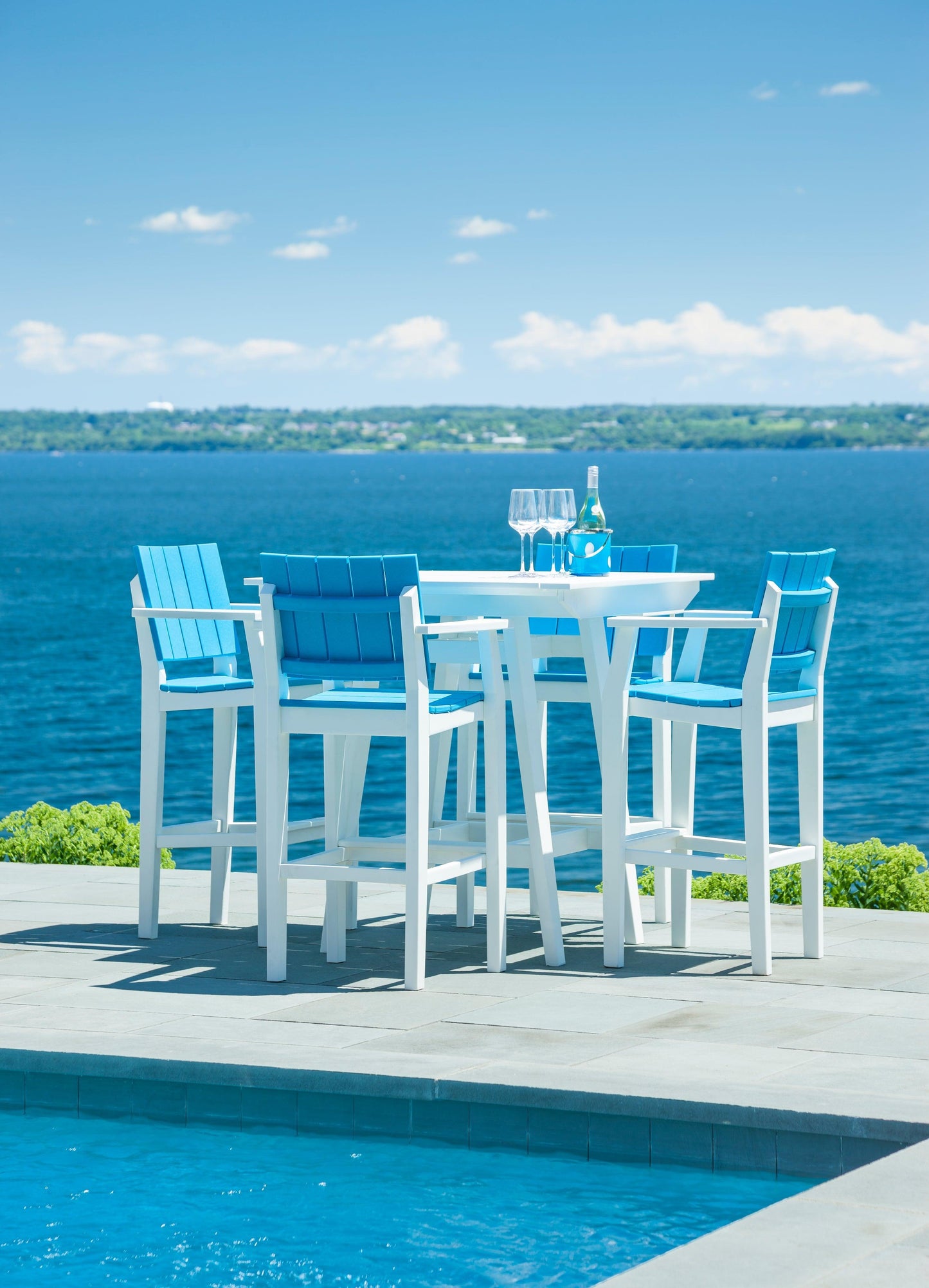 Seaside Casual Recycled Plastic MAD Bar Side Chair (BAR HEIGHT) - LEAD TIME TO SHIP 2 TO 4 WEEKS