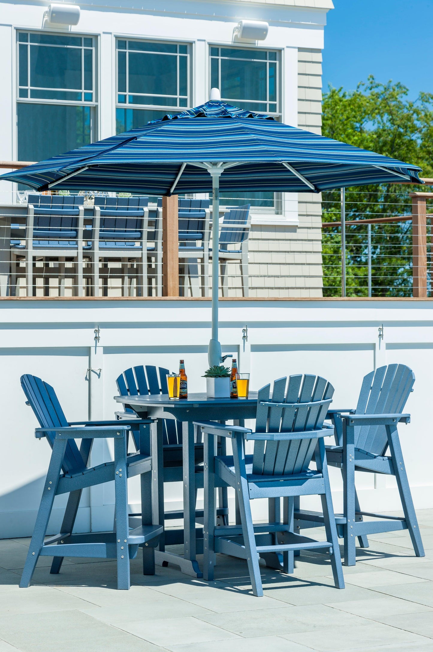 Seaside Casual Recycled Plastic Adirondack Shellback Chair - LEAD TIME TO SHIP 2 TO 4 WEEKS
