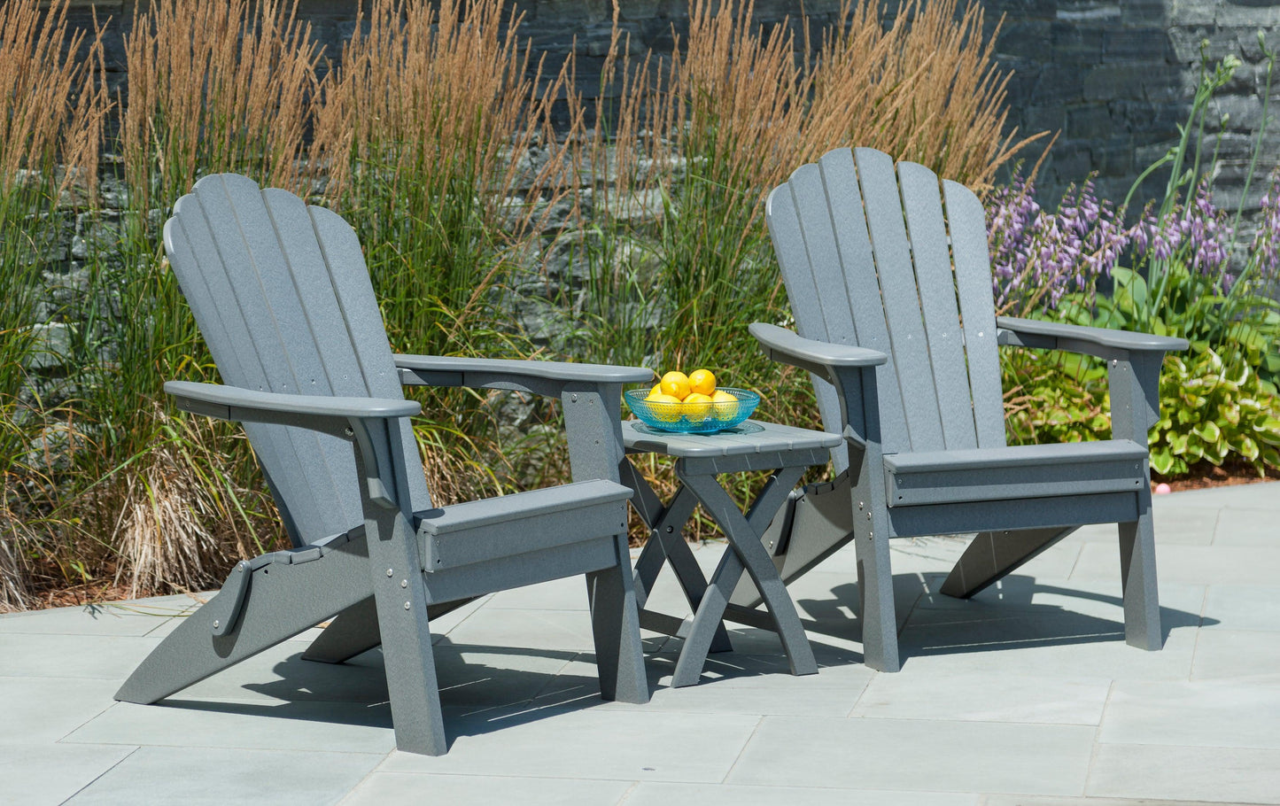 Seaside Casual Recycled Plastic Coastline Harbor View Folding Side Table
