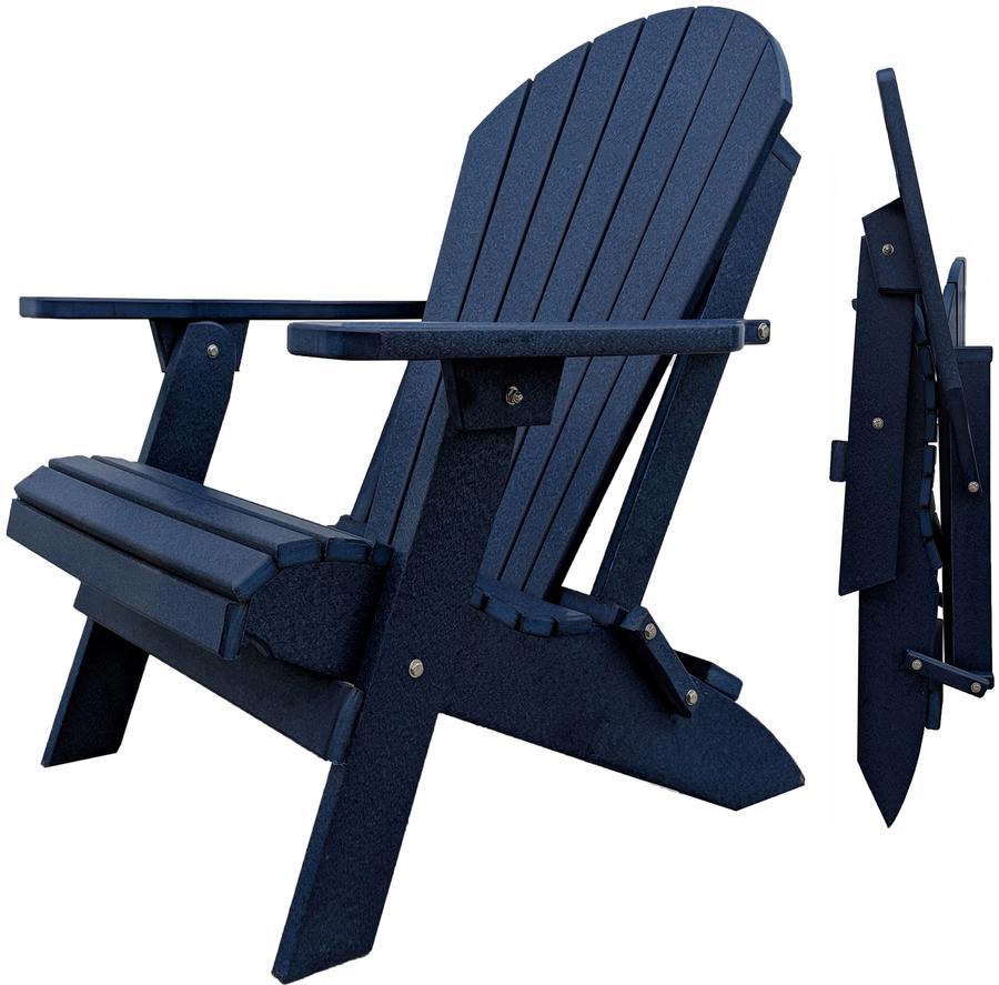 Patio Surplus® Recycled Plastic King Size Folding Adirondack Chair (LIFETIME WARRANTY) - LEAD TIME TO SHIP 2 TO 3 BUSINESS DAYS