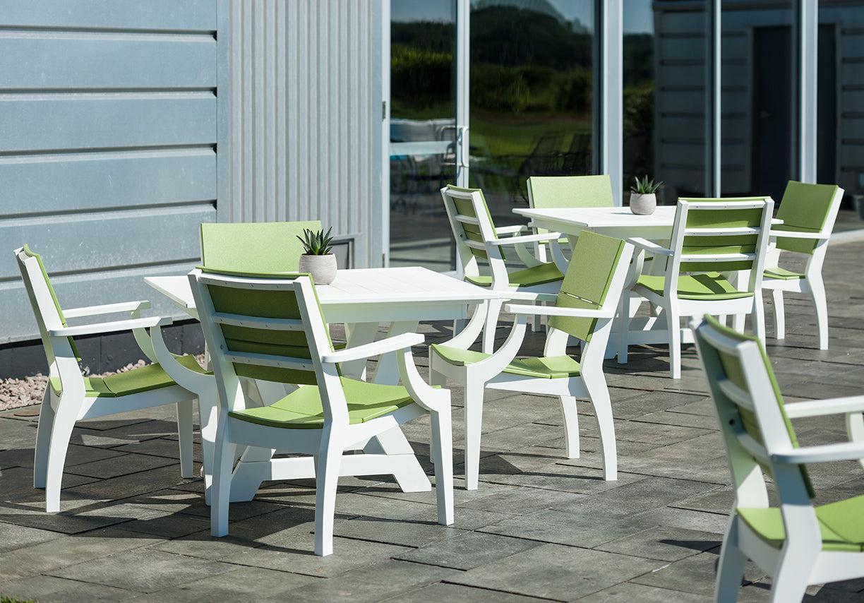 Seaside Casual Recycled Plastic SYM Arm Chair - LEAD TIME TO SHIP 4 TO 6 WEEKS