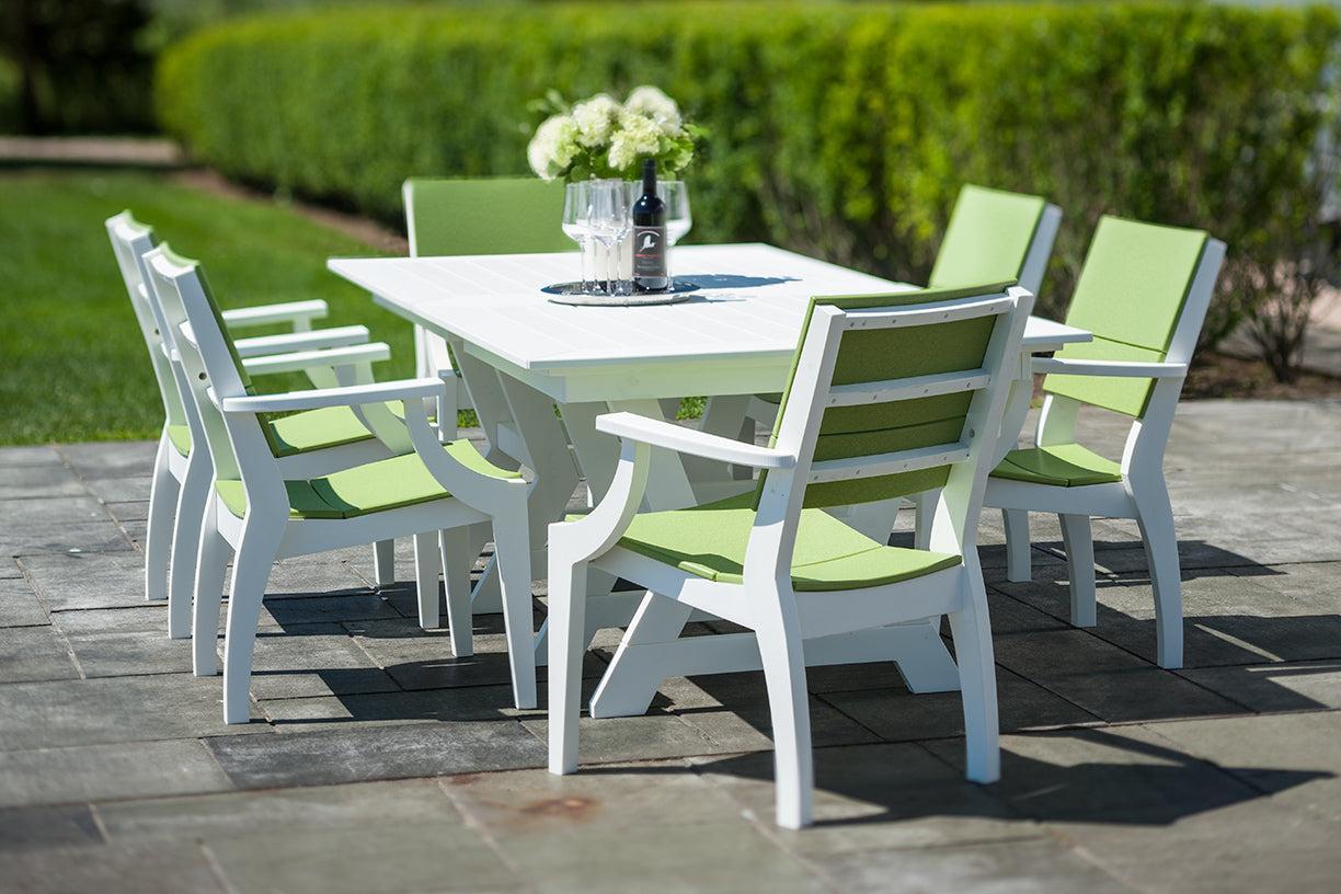 Seaside Casual Recycled Plastic SYM Arm Chair - LEAD TIME TO SHIP 4 TO 6 WEEKS