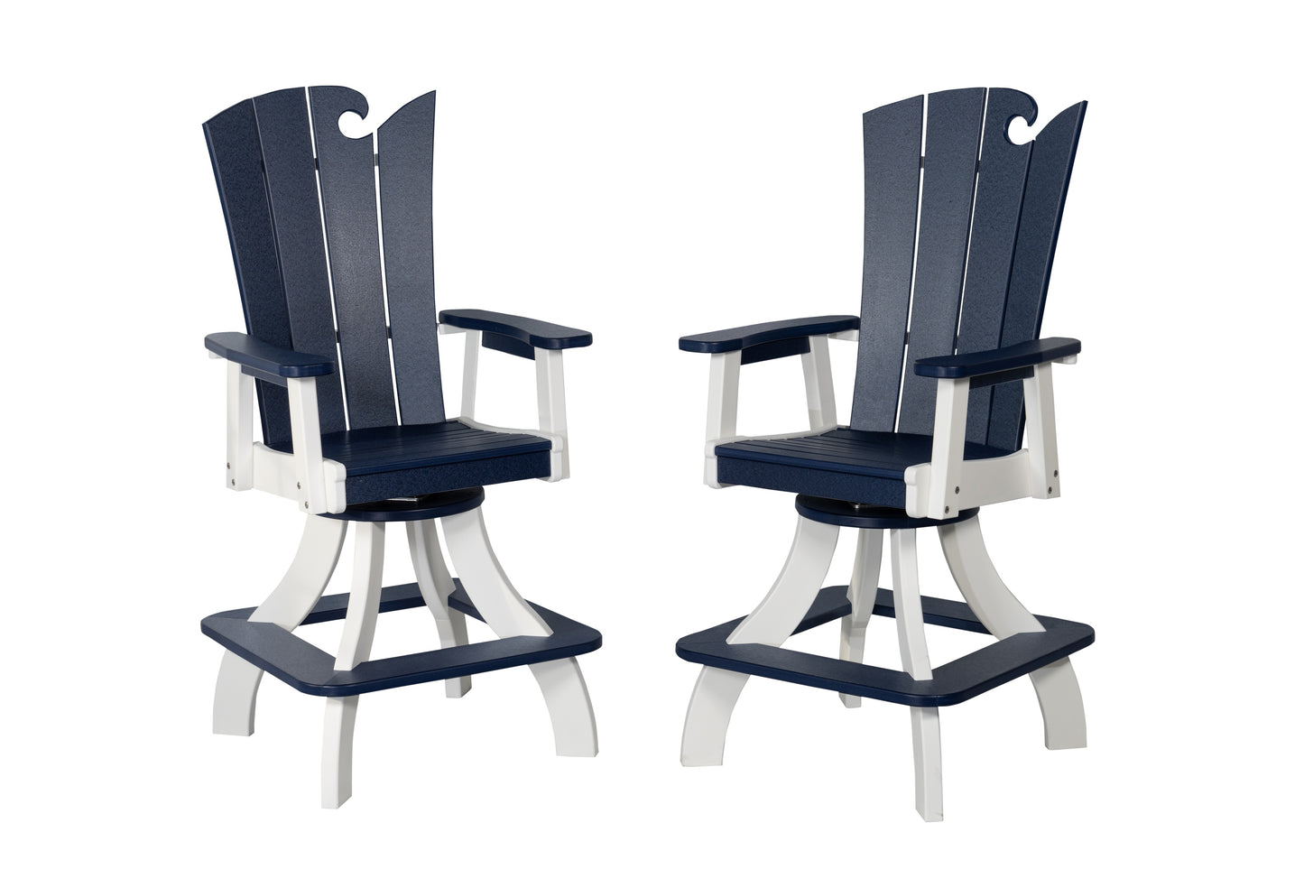 Beaver Dam Woodworks OceanWavz Swivel Bar Chair (ALL COLORS) - LEAD TIME TO SHIP 4 WEEKS OR LESS