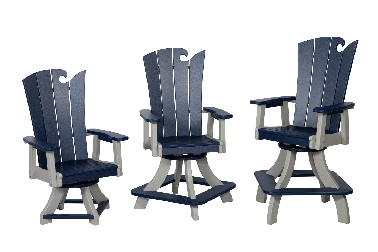 Beaver Dam Woodworks OceanWavz Swivel Bar Chair (ALL COLORS) - LEAD TIME TO SHIP 4 WEEKS OR LESS