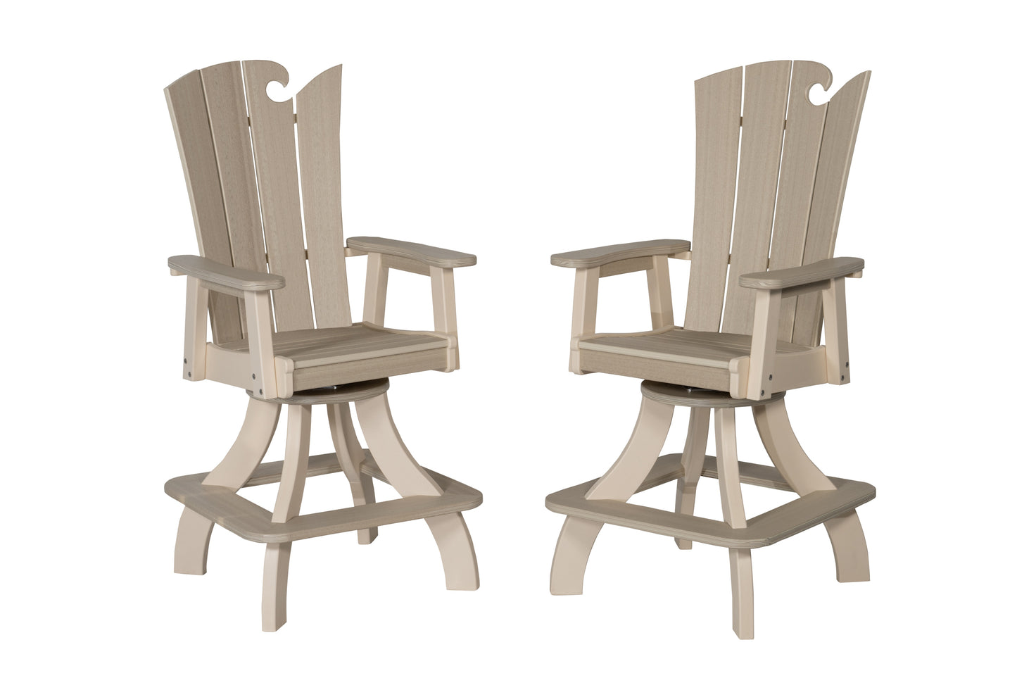 Beaver Dam Woodworks OceanWavz Swivel Bar Chair (ALL COLORS) - LEAD TIME TO SHIP 4 WEEKS OR LESS