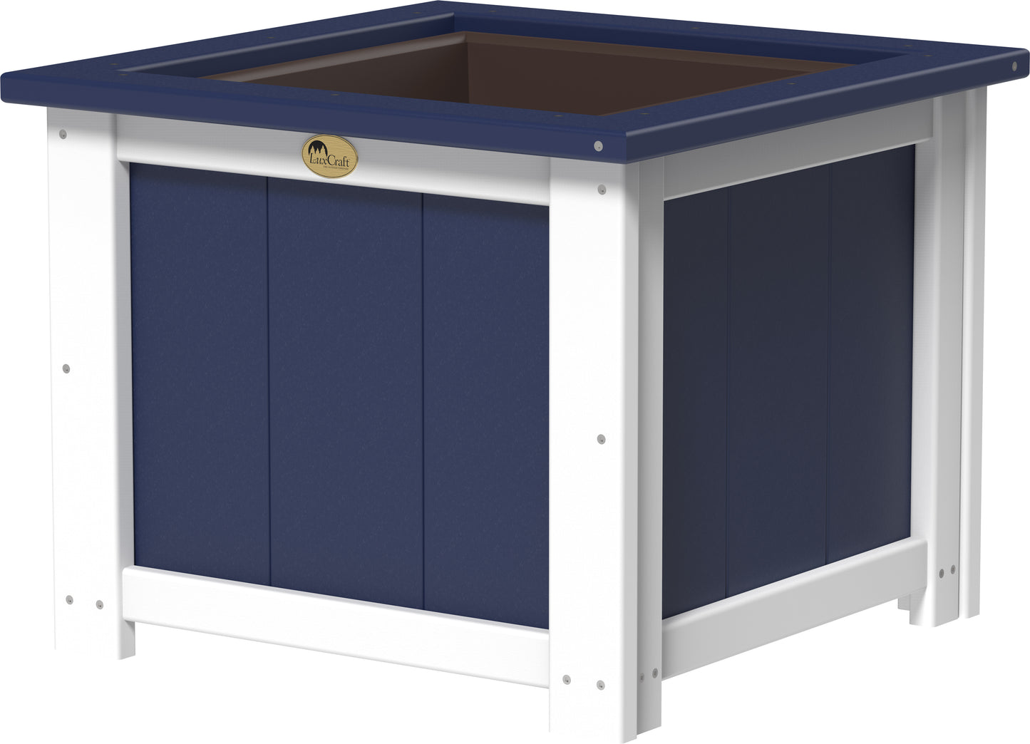 LuxCraft Recycled Plastic Classic 24" Square Planter - LEAD TIME TO SHIP 3 TO 4 WEEKS