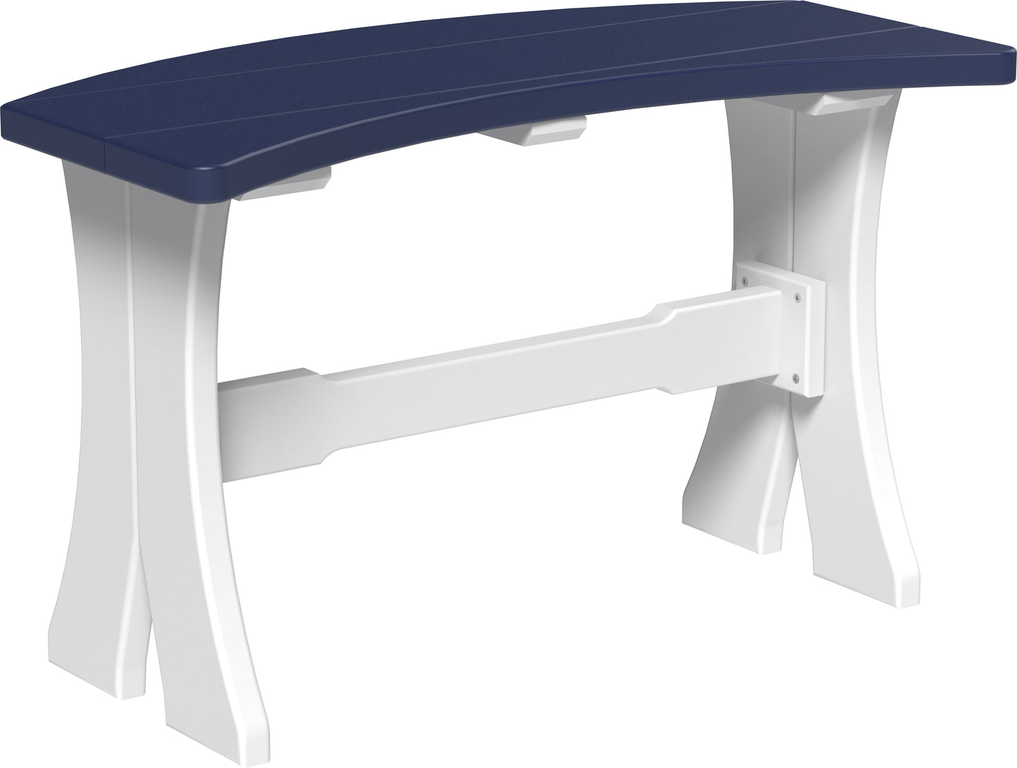 LuxCraft Recycled Plastic 28" Dining Bench (DINING HEIGHT) - LEAD TIME TO SHIP 3 TO 4 WEEKS