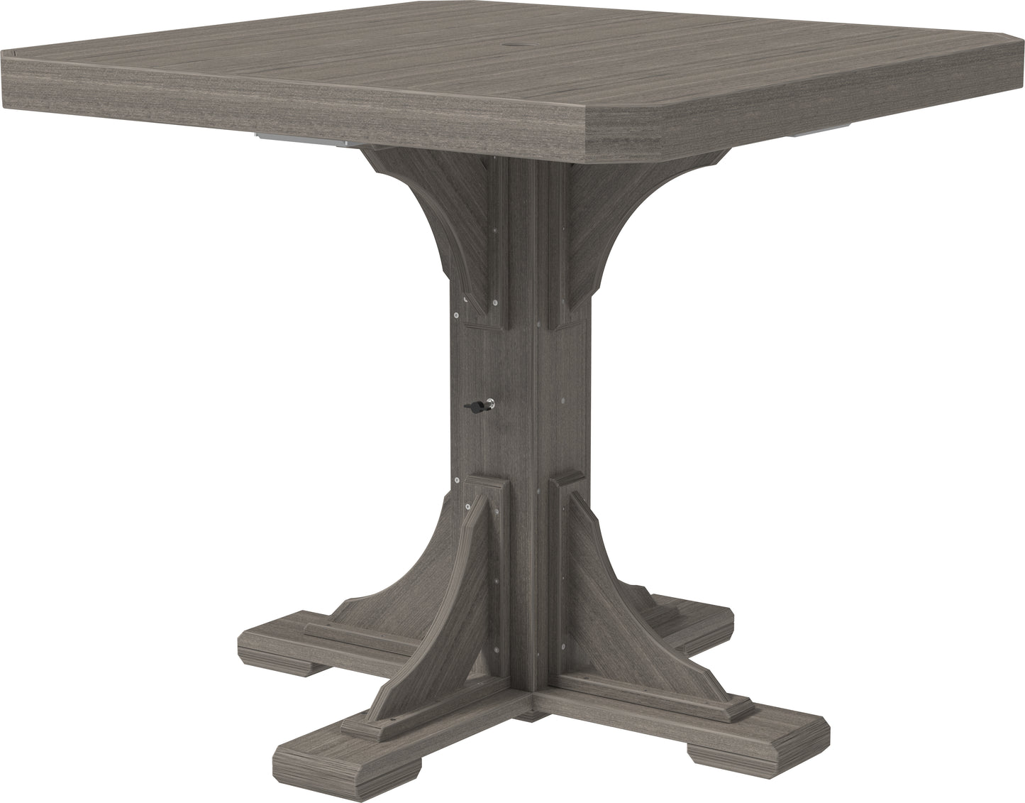 LuxCraft Recycled Plastic 41" Counter Height Square Table - LEAD TIME TO SHIP 3 TO 4 WEEKS