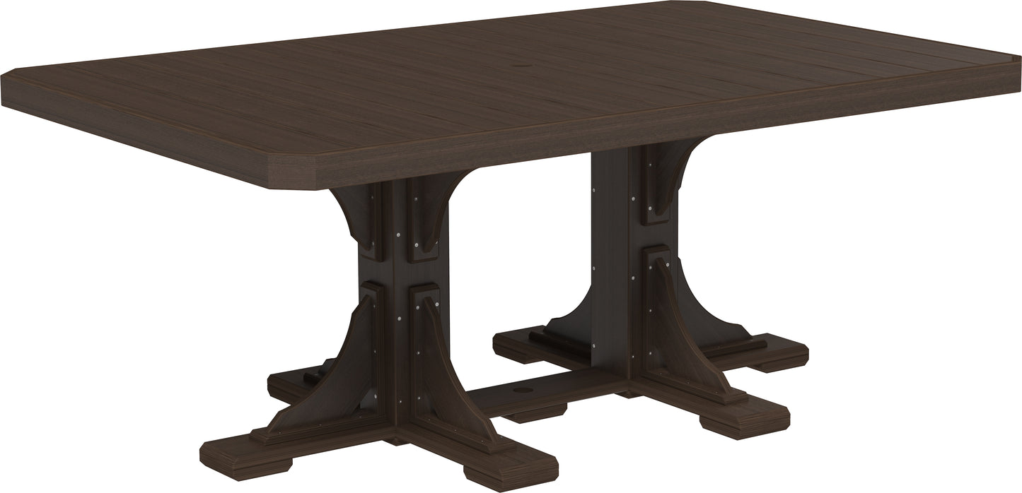 LuxCraft Recycled Plastic 4x6' Rectangular Table (COUNTER HEIGHT) - LEAD TIME TO SHIP 3 TO 4 WEEKS