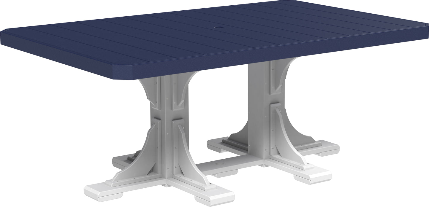 LuxCraft Recycled Plastic 4x6' Rectangular Table (COUNTER HEIGHT) - LEAD TIME TO SHIP 3 TO 4 WEEKS