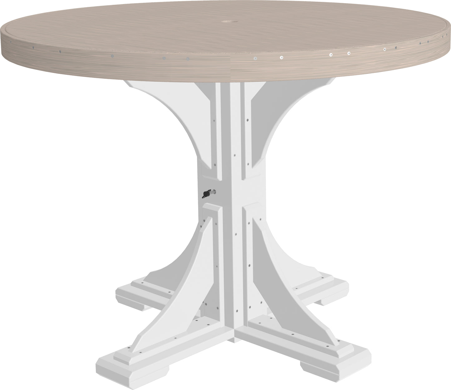 LuxCraft Recycled Plastic 4' Round Table (COUNTER HEIGHT) - LEAD TIME TO SHIP 3 TO 4 WEEKS