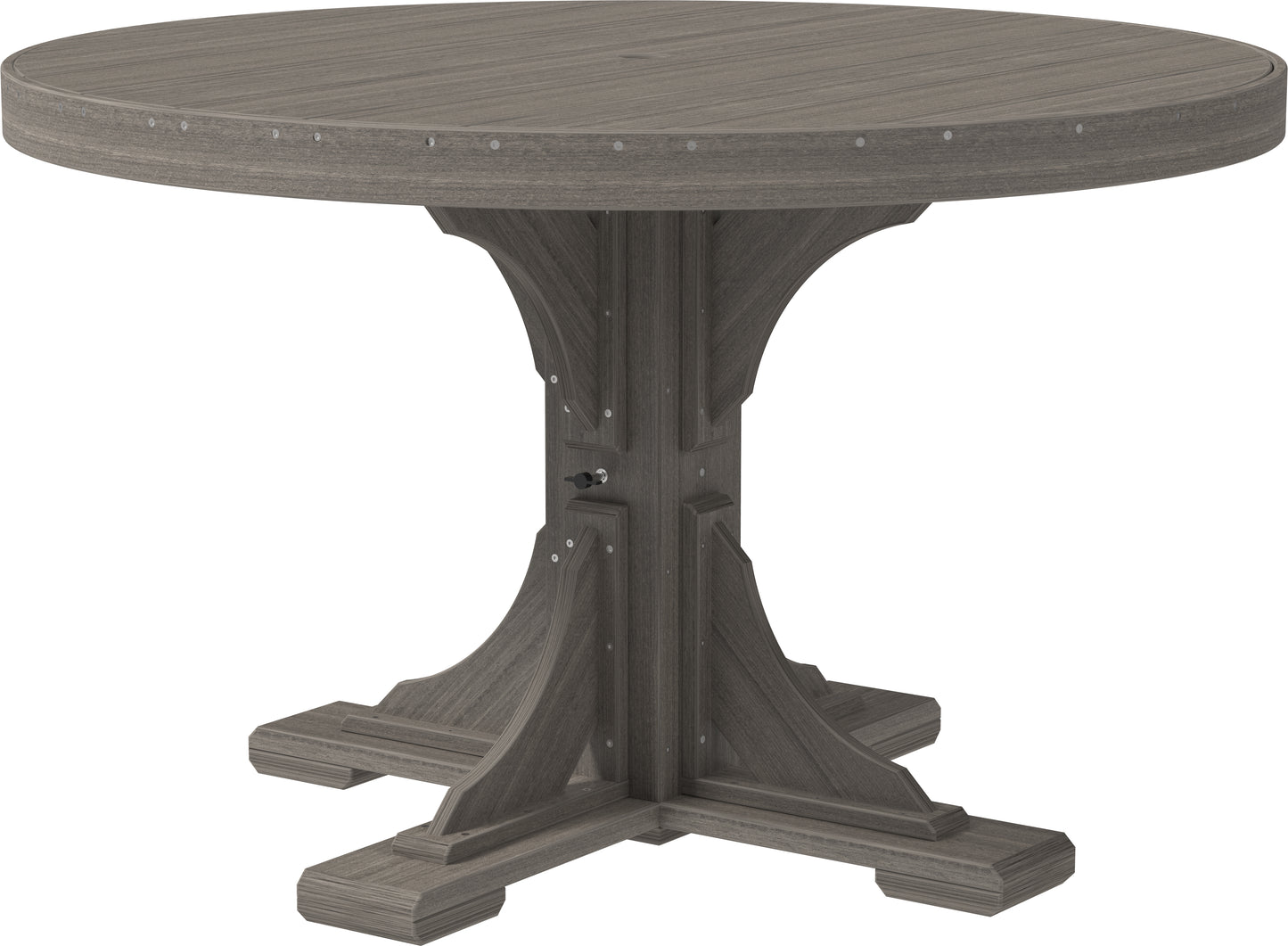 Luxcraft Recycled Plastic 4' Round Table (DINING HEIGHT) - LEAD TIME TO SHIP 3 TO 4 WEEKS