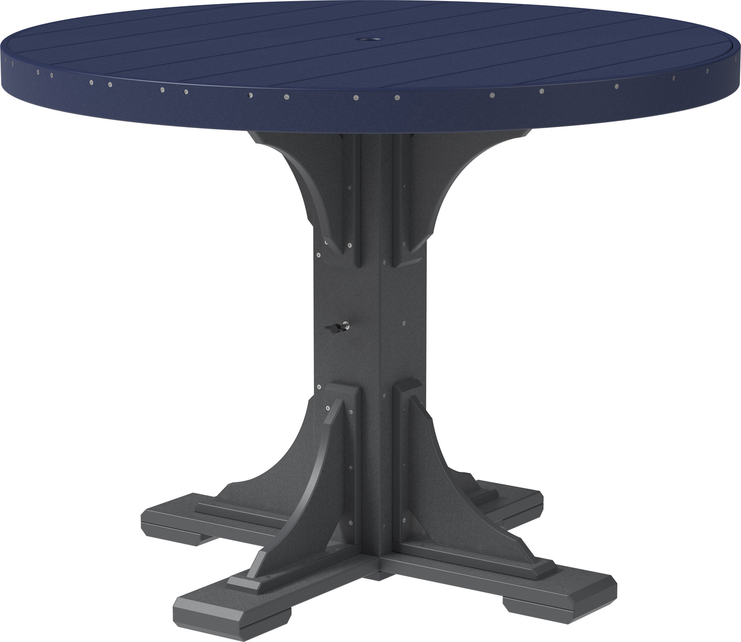 LuxCraft Recycled Plastic 4' Round Table (COUNTER HEIGHT) - LEAD TIME TO SHIP 3 TO 4 WEEKS