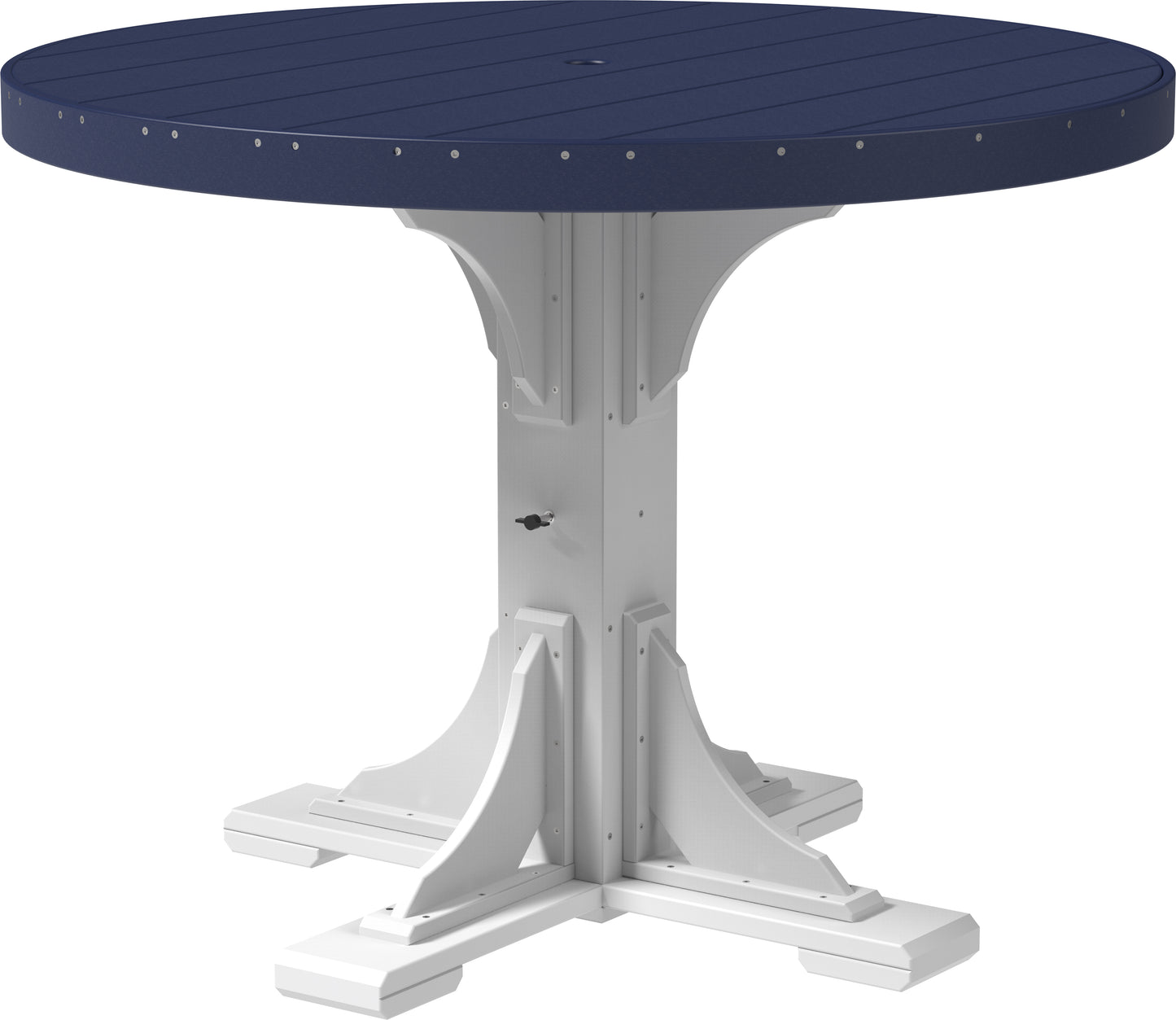 LuxCraft Recycled Plastic 4' Round Table (COUNTER HEIGHT) - LEAD TIME TO SHIP 3 TO 4 WEEKS