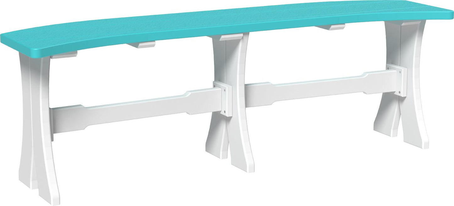 LuxCraft Recycled Plastic 52" Table Bench (DINING HEIGHT) - LEAD TIME TO SHIP 3 TO 4 WEEKS
