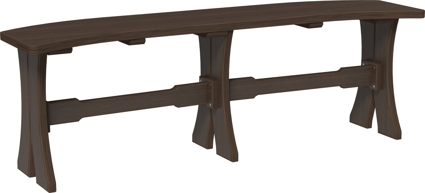 LuxCraft Recycled Plastic 52" Dining Bench (DINING HEIGHT) - LEAD TIME TO SHIP 3 TO 4 WEEKS