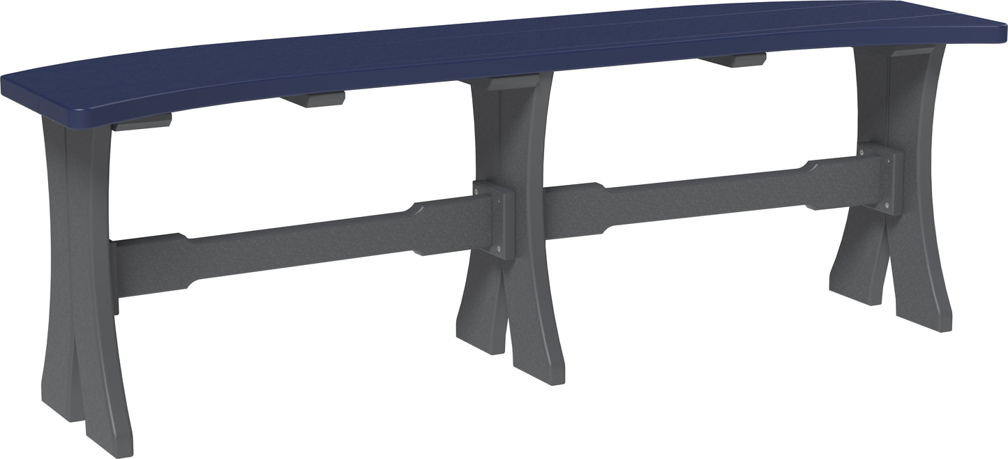 LuxCraft Recycled Plastic 52" Dining Bench (DINING HEIGHT) - LEAD TIME TO SHIP 3 TO 4 WEEKS