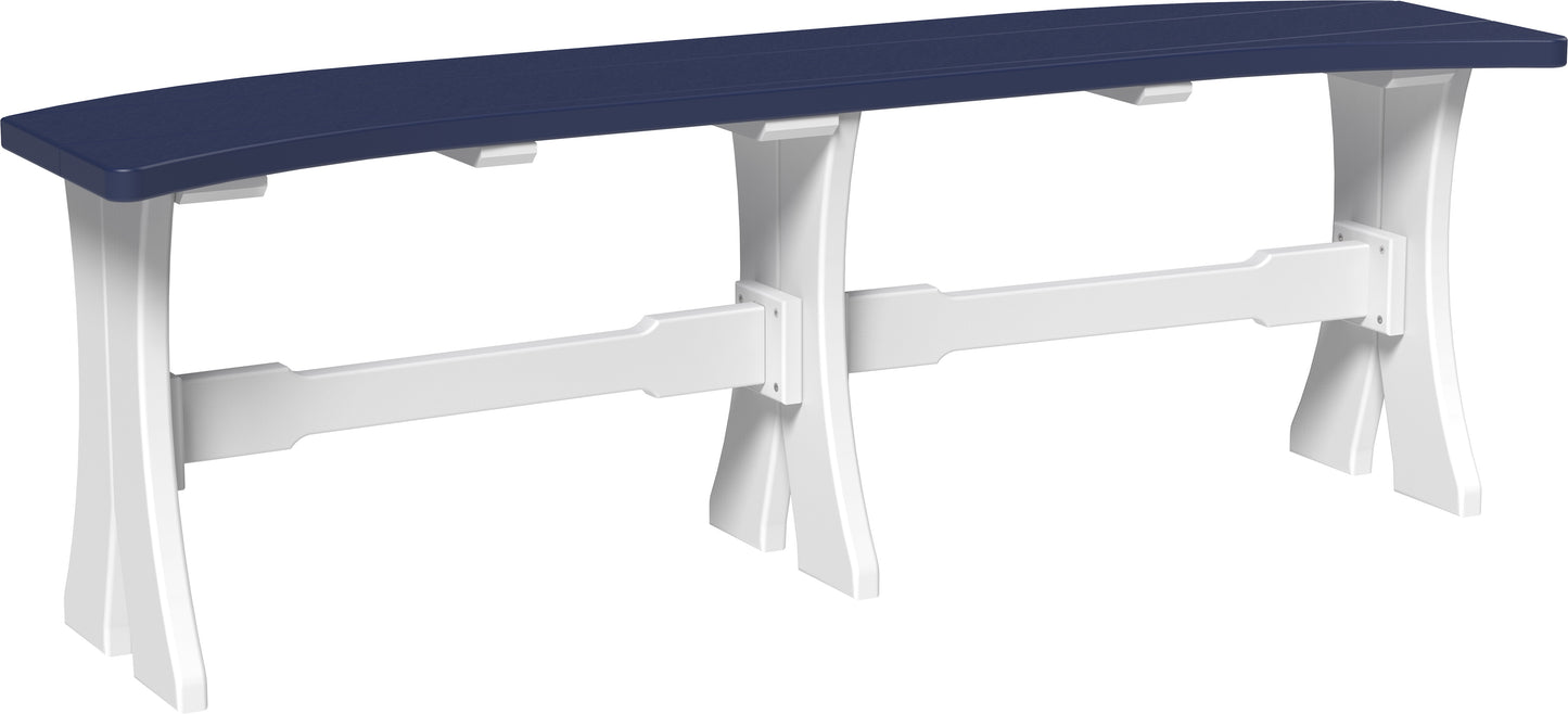 LuxCraft Recycled Plastic 52" Dining Bench (DINING HEIGHT) - LEAD TIME TO SHIP 3 TO 4 WEEKS
