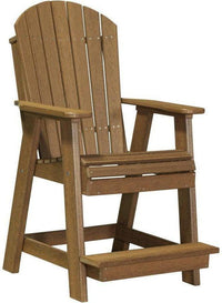 LuxCraft Recycled Plastic Adirondack Balcony Chair - Rocking Furniture