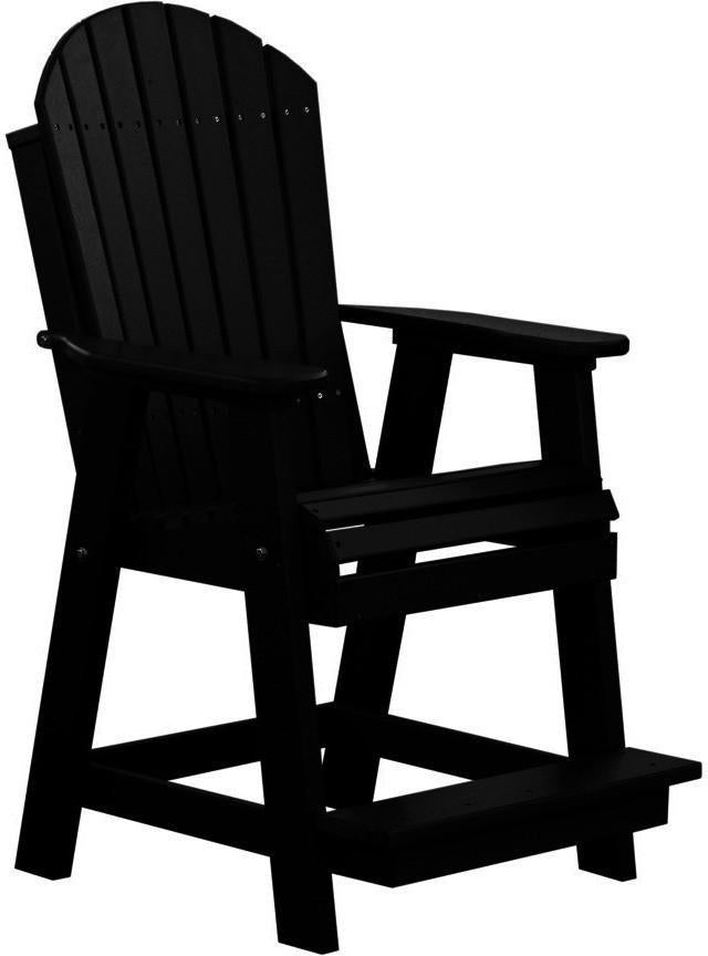 LuxCraft Recycled Plastic Adirondack Balcony Chair - Rocking Furniture