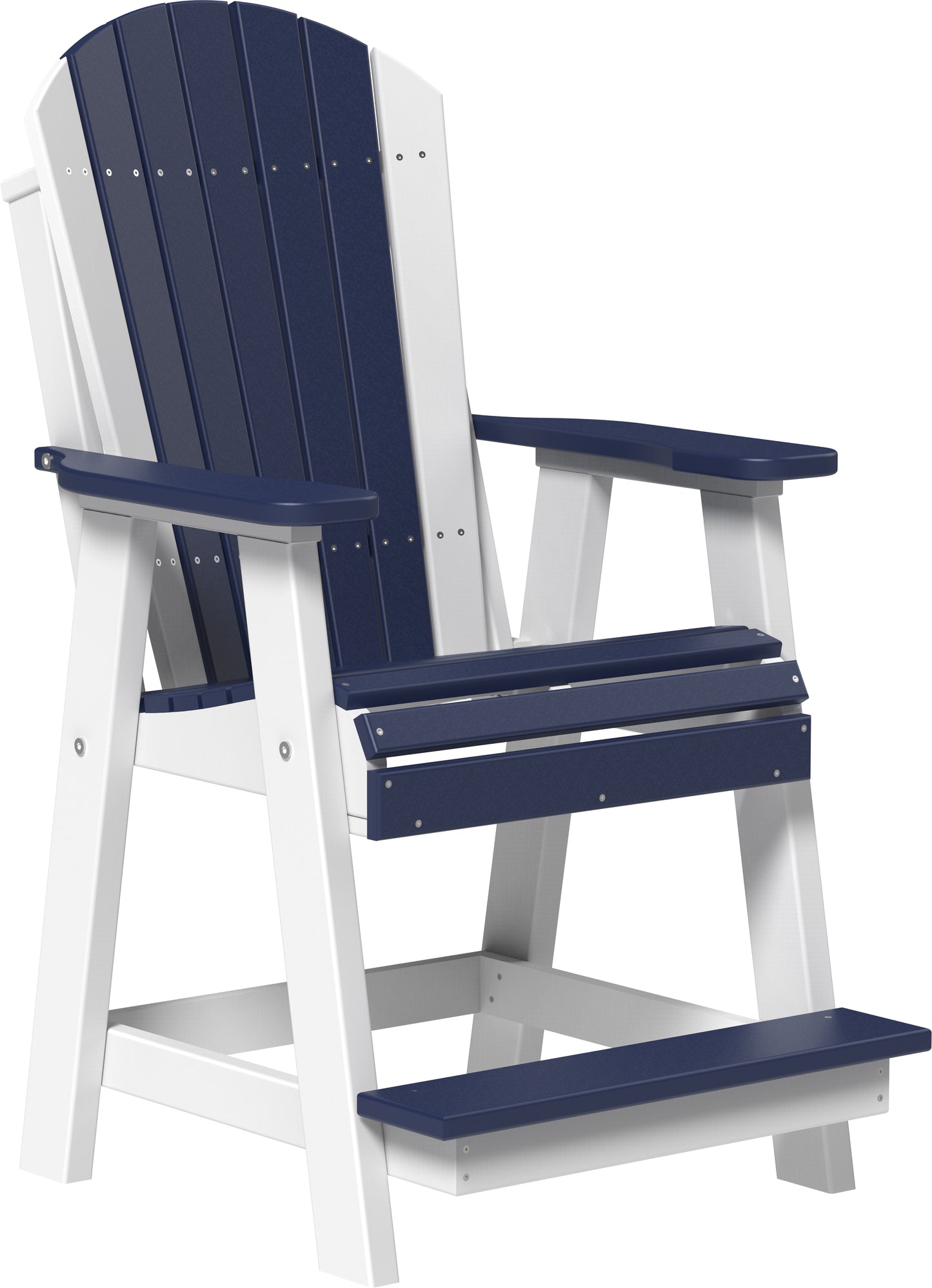 LuxCraft Counter Height Recycled Plastic Adirondack Balcony Chair (COUNTER HEIGHT) - LEAD TIME TO SHIP 7 BUSINESS DAYS OR LESS