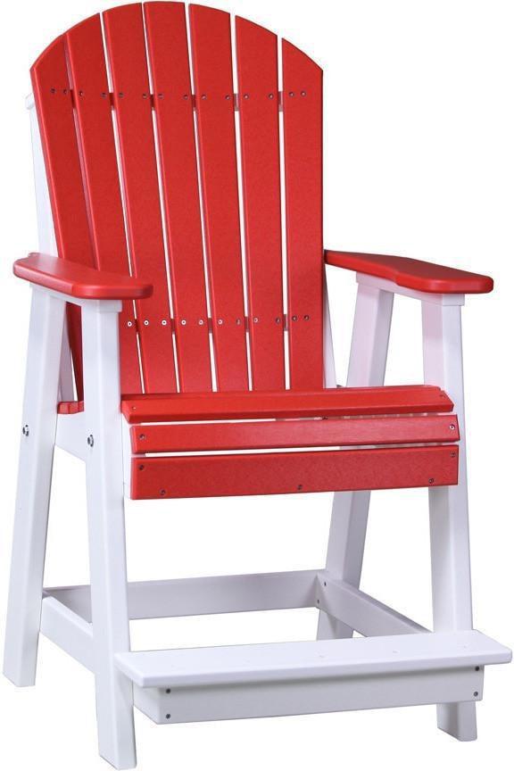 LuxCraft Recycled Plastic Adirondack Balcony Chair - Rocking Furniture