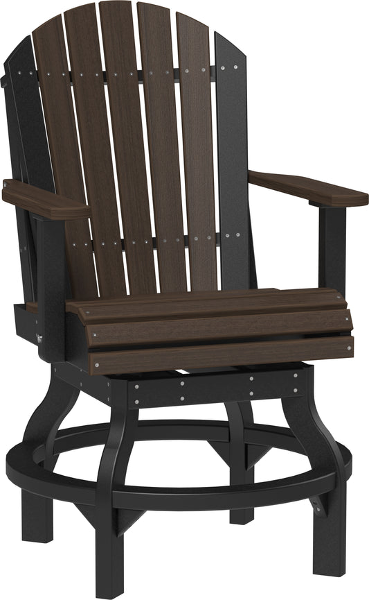 LuxCraft Recycled Plastic Adirondack Swivel Chair (COUNTER HEIGHT) - LEAD TIME TO SHIP 3 TO 4 WEEKS
