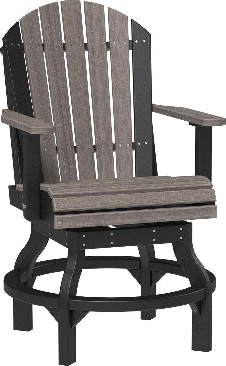 LuxCraft Recycled Plastic Adirondack Swivel Chair (COUNTER HEIGHT) - LEAD TIME TO SHIP 3 TO 4 WEEKS