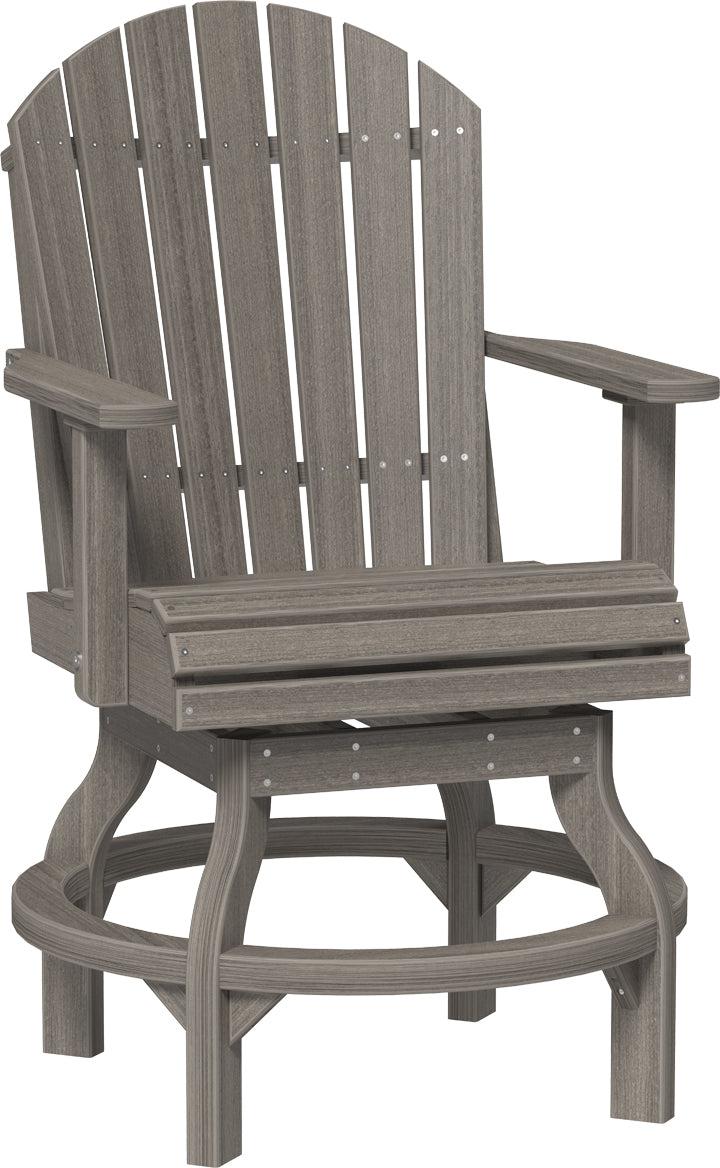 LuxCraft Recycled Plastic Adirondack Swivel Chair (COUNTER HEIGHT) - LEAD TIME TO SHIP 3 TO 4 WEEKS