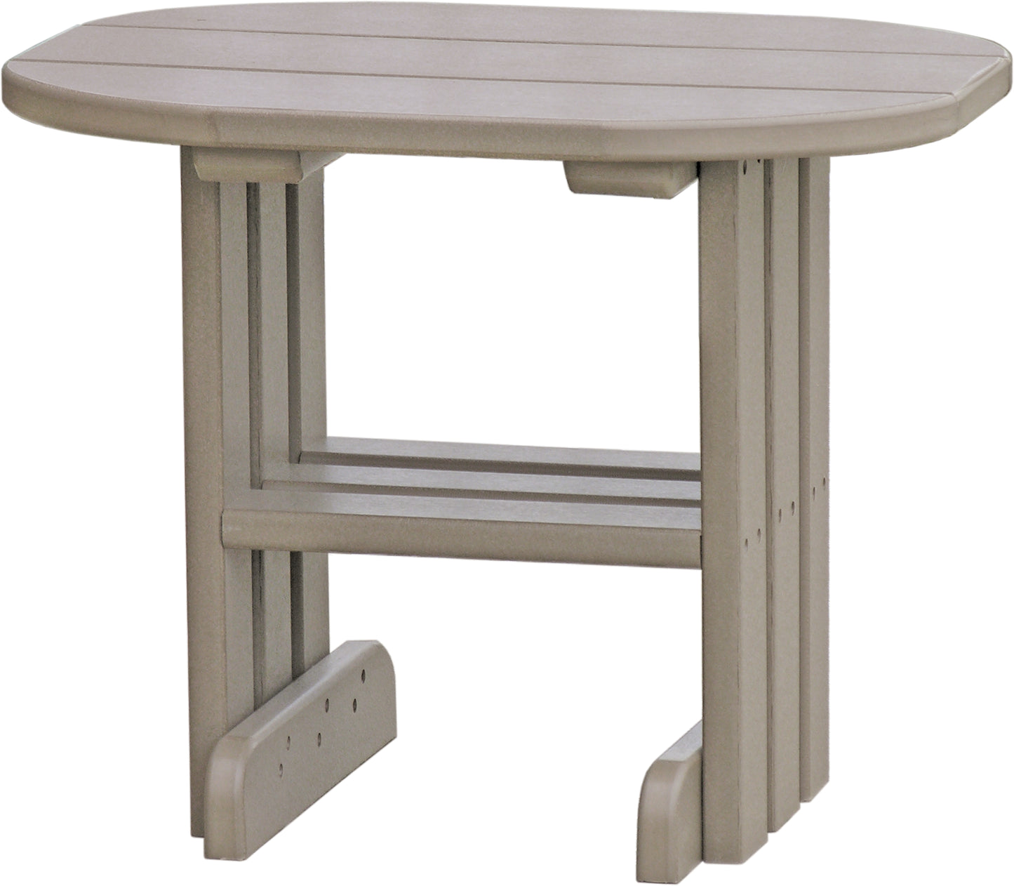 LuxCraft Recycled Plastic End Table  - LEAD TIME TO SHIP 7 BUSINESS DAYS OR LESS