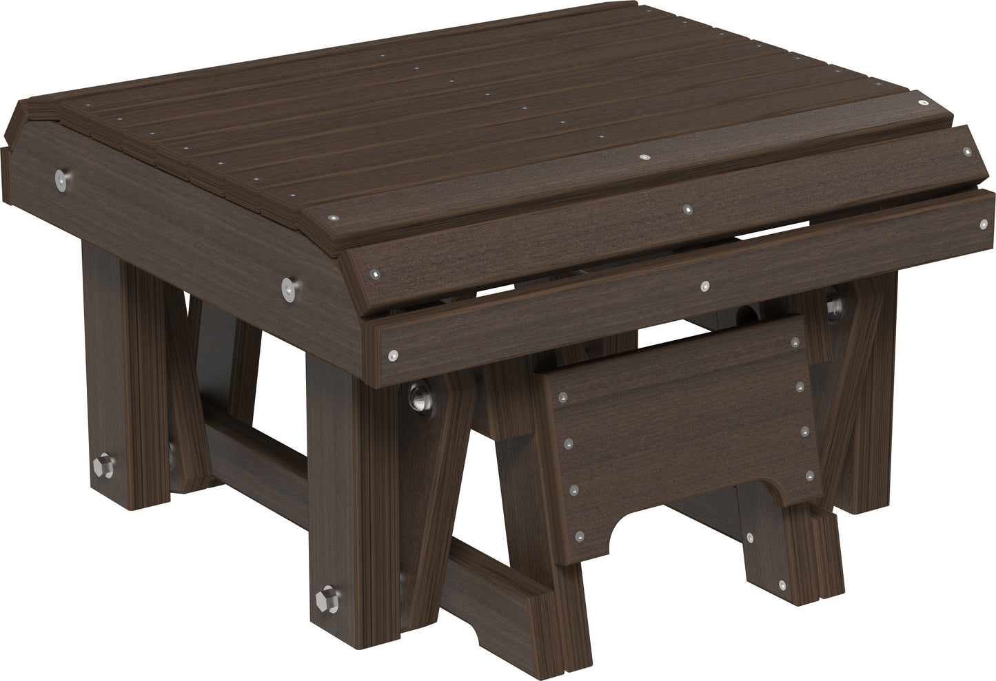 LuxCraft Recycled Plastic Glider Footrest  - LEAD TIME TO SHIP 7 BUSINESS DAYS OR LESS