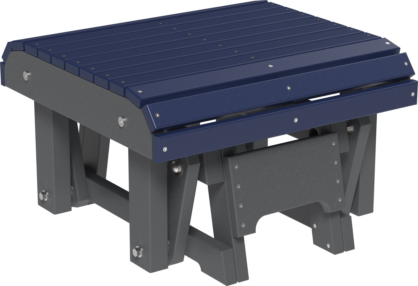 LuxCraft Recycled Plastic Glider Footrest  - LEAD TIME TO SHIP 7 BUSINESS DAYS OR LESS