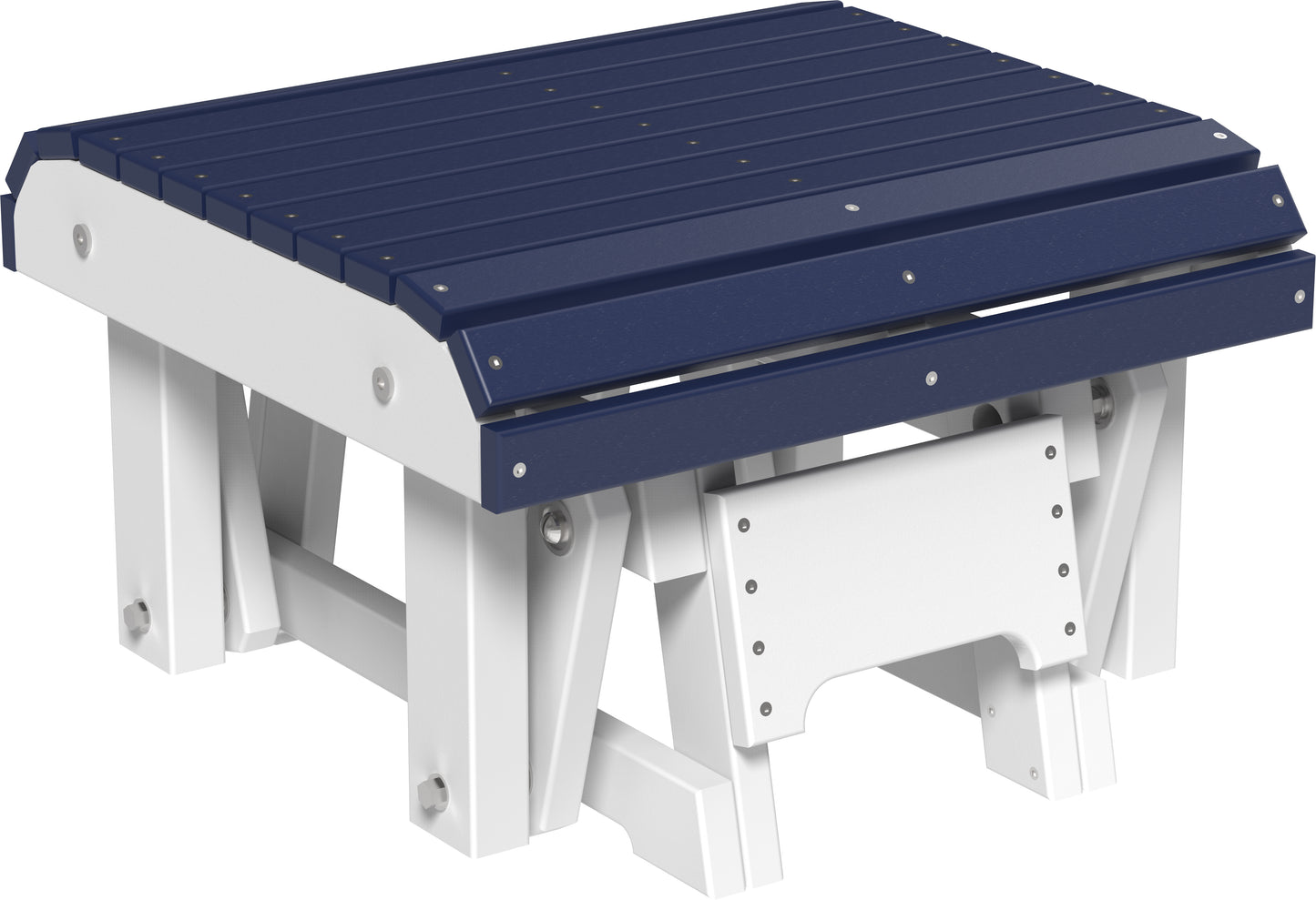 LuxCraft Recycled Plastic Glider Footrest  - LEAD TIME TO SHIP 7 BUSINESS DAYS OR LESS