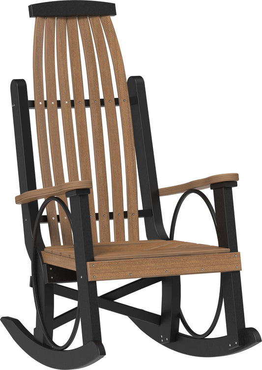 LuxCraft Recycled Plastic Grandpa's Porch Rocking Chair - LEAD TIME TO SHIP 3 TO 4 WEEKS