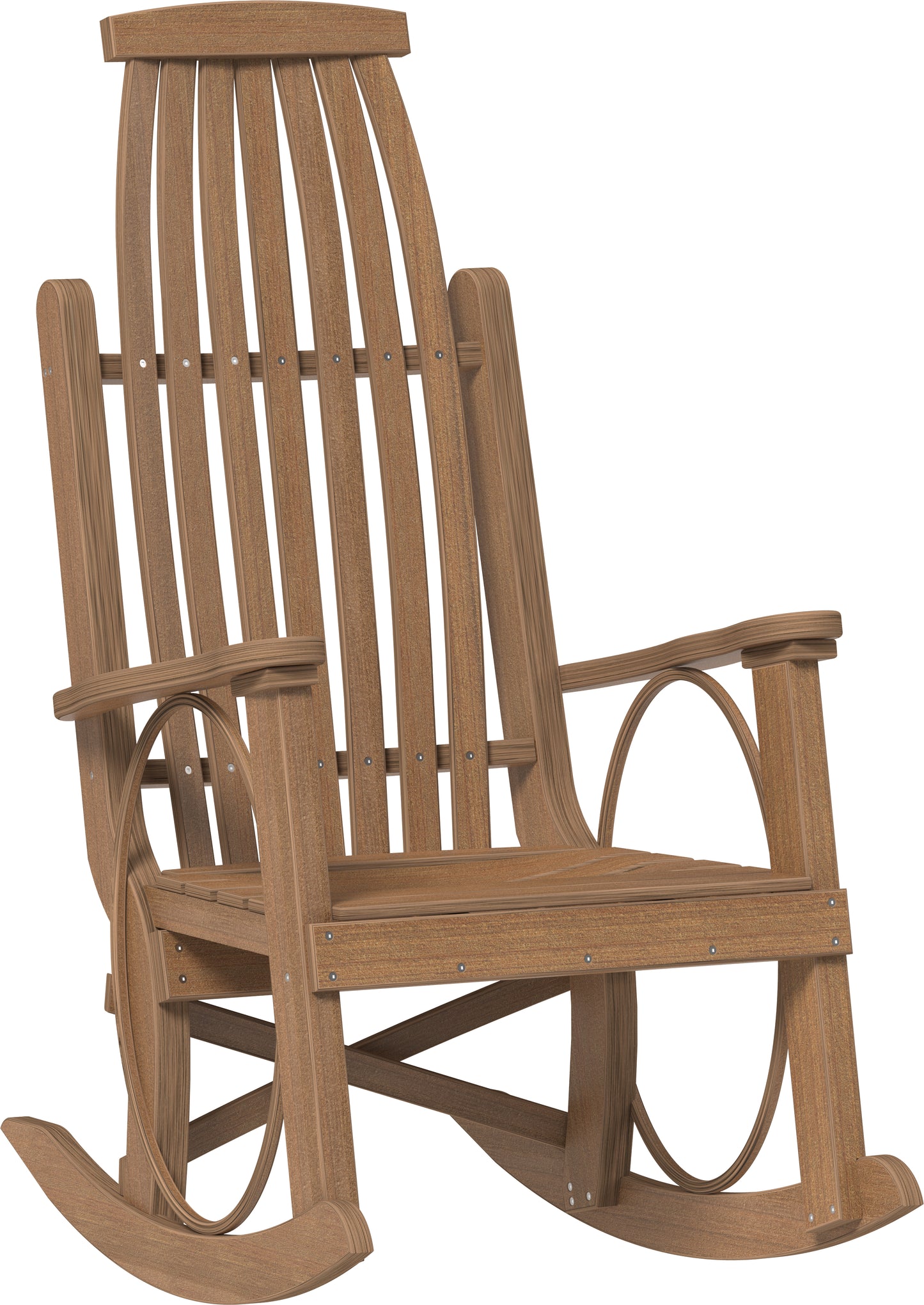 LuxCraft Recycled Plastic Grandpa's Porch Rocking Chair - LEAD TIME TO SHIP 3 TO 4 WEEKS