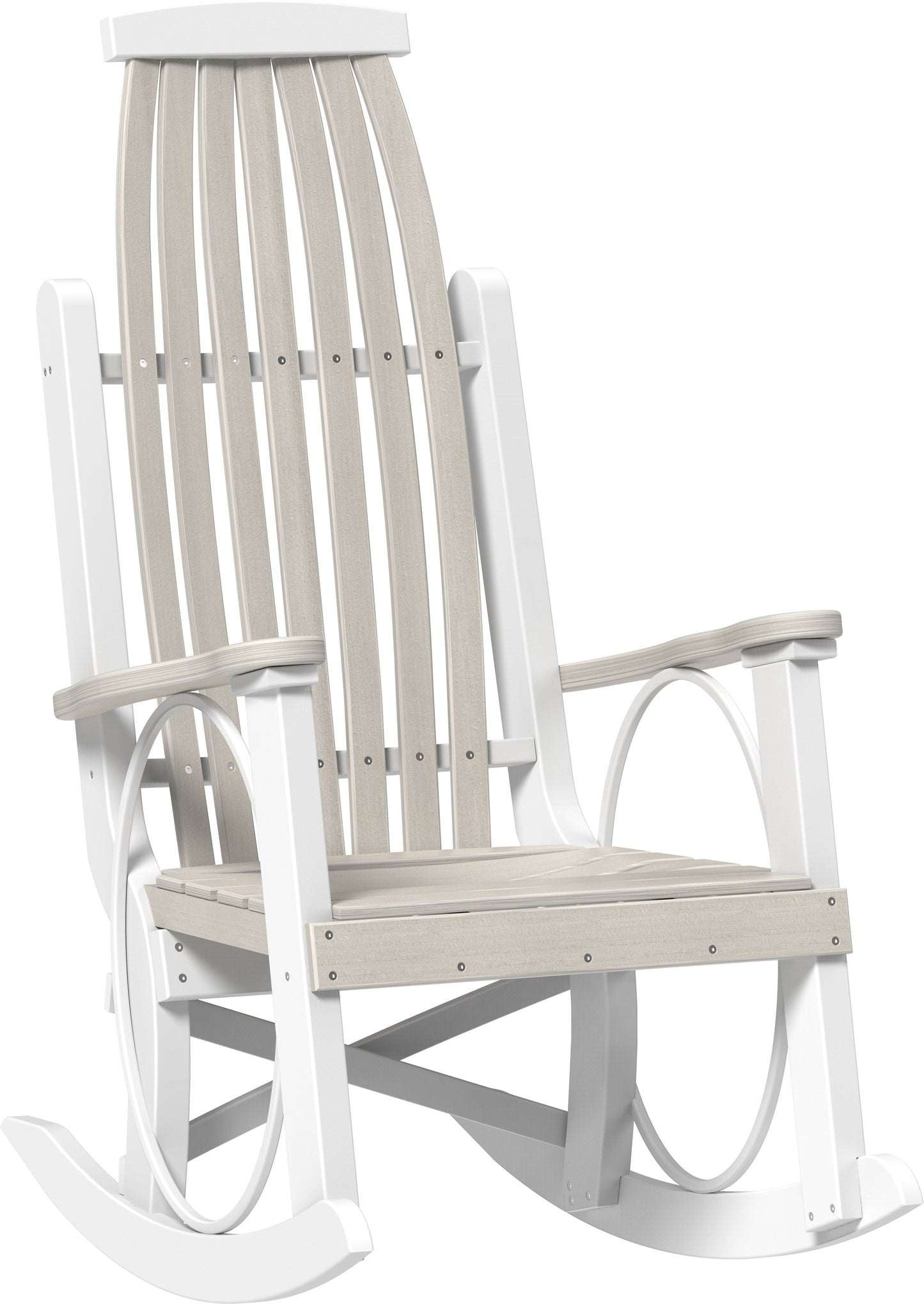 LuxCraft Recycled Plastic Grandpa's Porch Rocking Chair - LEAD TIME TO SHIP 3 TO 4 WEEKS